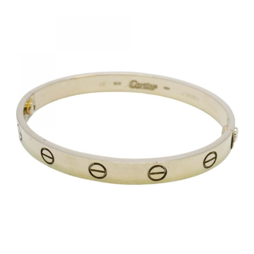 Authentic Cartier Bracelet , In 18k White Gold, Size 16